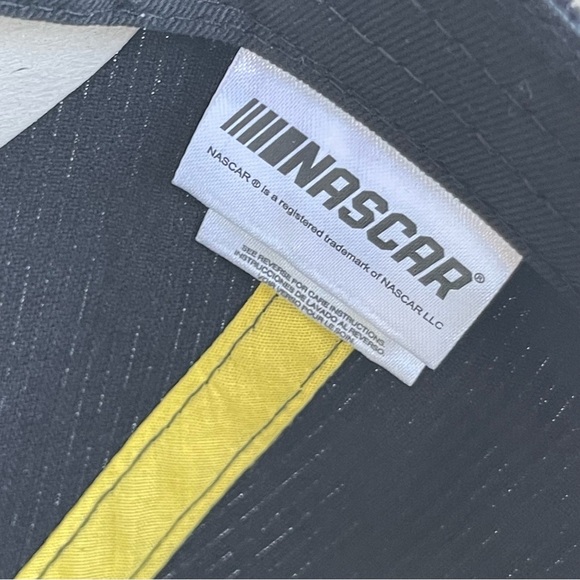 NASCAR Racing Corduroy  Cap - Black and Yellow New Hat - Picture 7 of 8